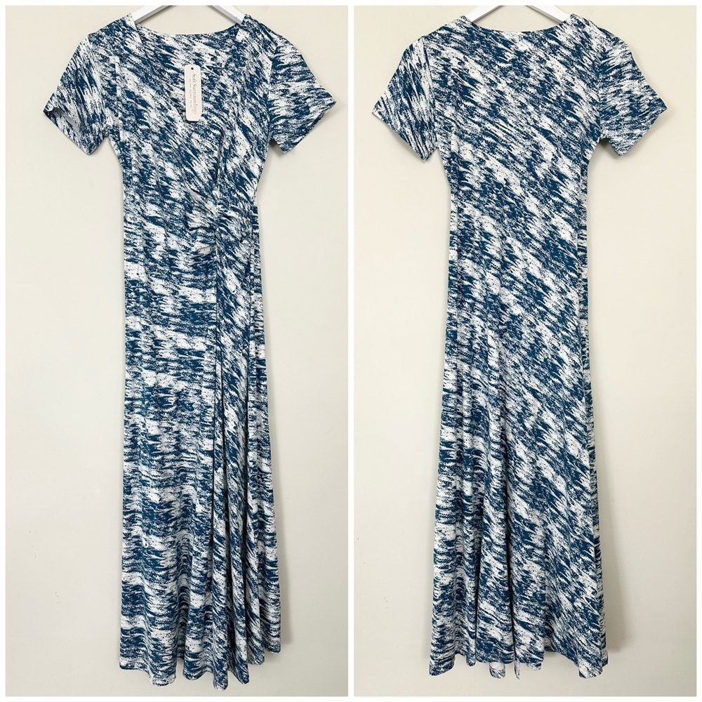 Soft Surroundings Joanna Faux Wrap Dress Teal